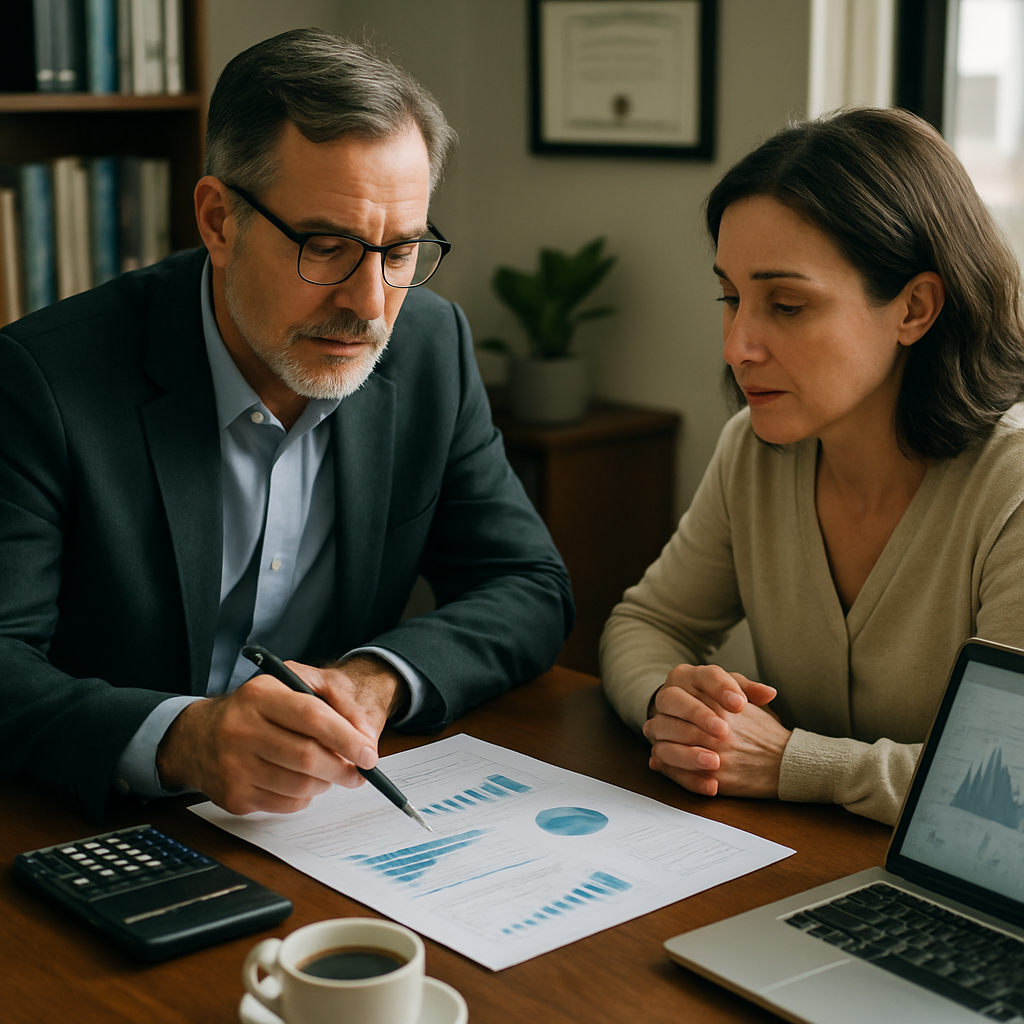 Illustration representing structured settlements and financial options